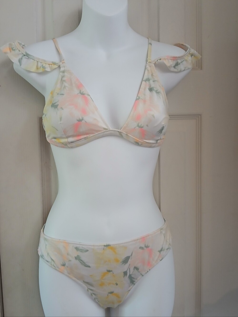 Pink Victoria's Secret Pastel Tie Dye Bikini Swim 2 Piece Set Small Bikini